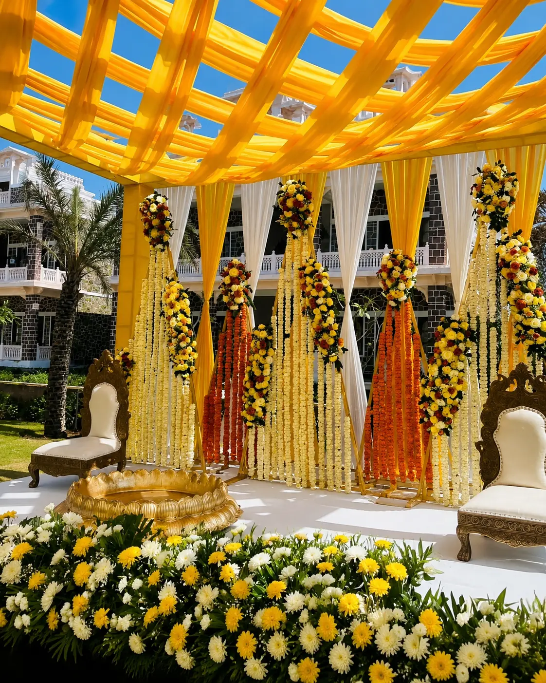 Haldi ceremony decor by SD Event & Photography, Kanpur