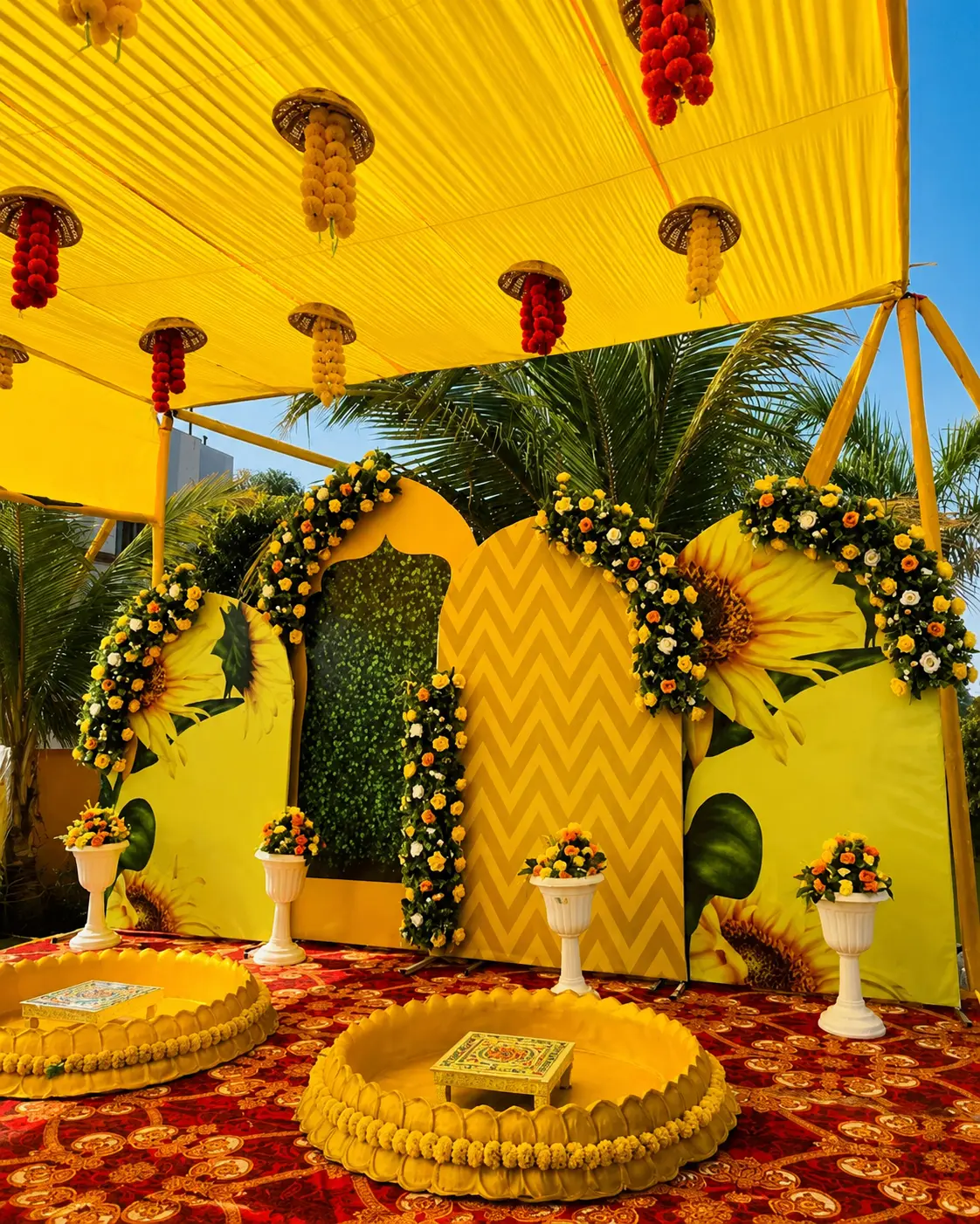 Haldi ceremony decor by SD Event & Photography, Kanpur