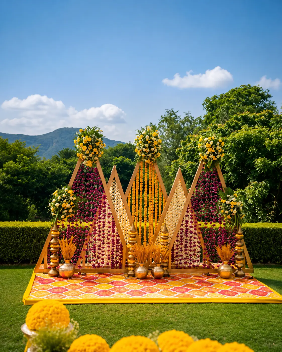 Mehendi ceremony decor by SD Event & Photography, Kanpur