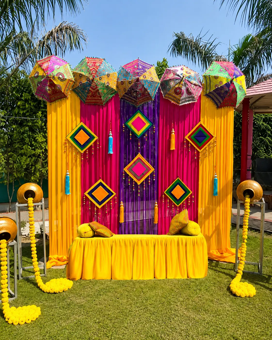 Mehendi ceremony decor by SD Event & Photography, Kanpur