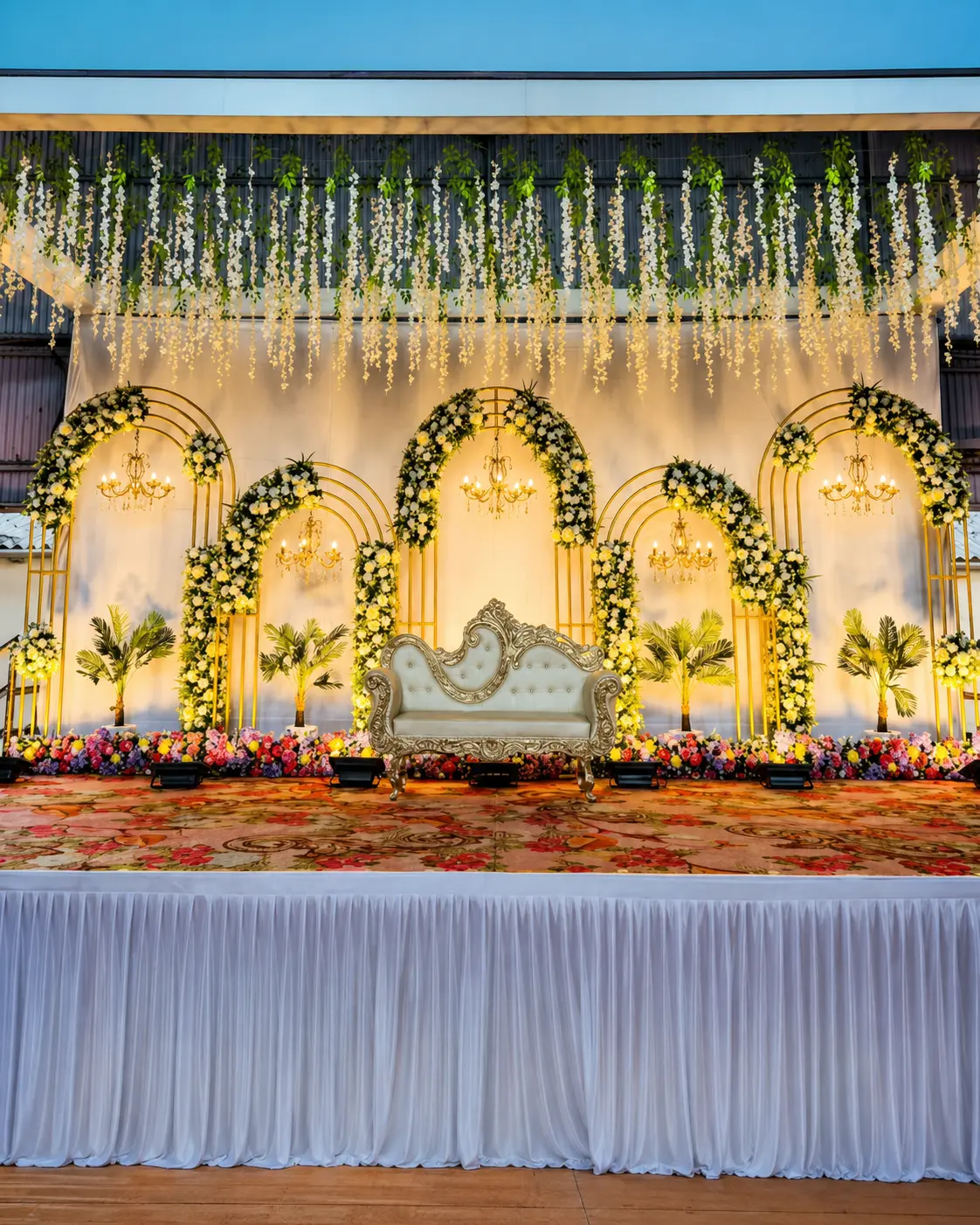 Wedding stage decor by SD Event & Photography, Kanpur
